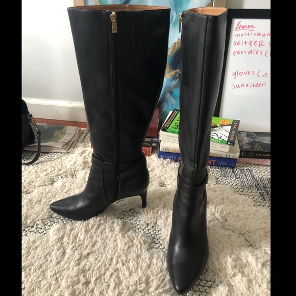 USED ONCE Calvin Klein Jemamine BlackBoots Size8.5 - Picture 3 of 11